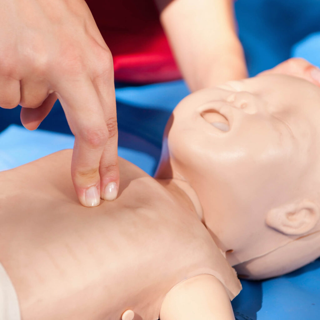 Infant cpr training custom dimensions