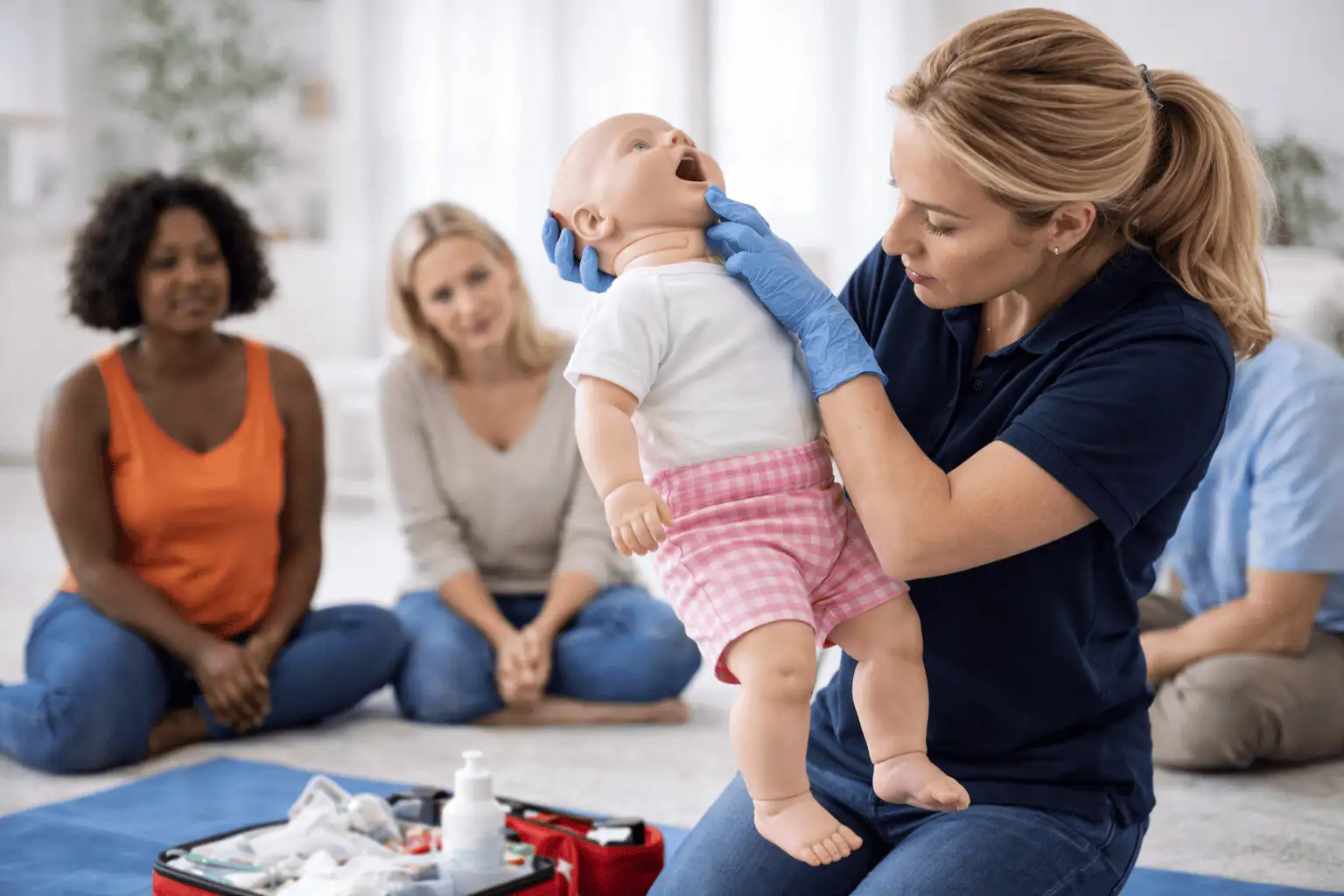 Emergency paediatric first aid training scenario